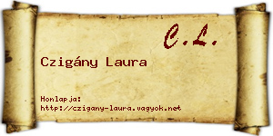 Czigány Laura névjegykártya